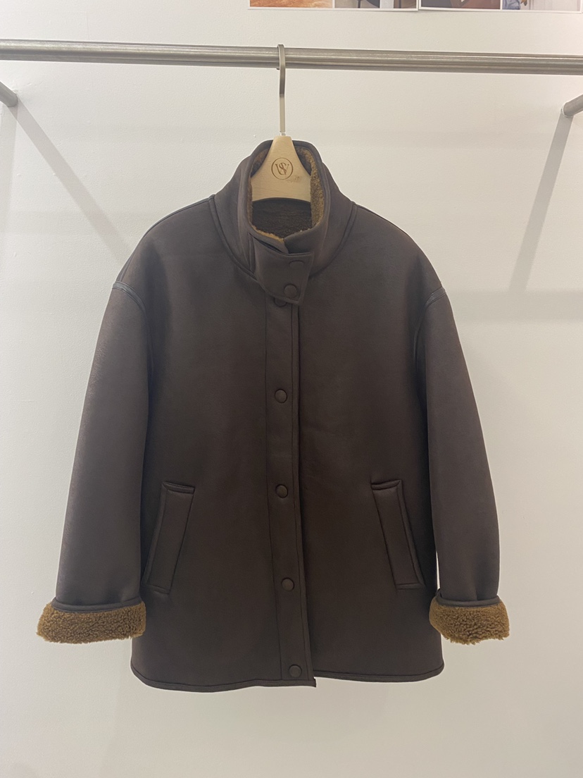 WEAUE SELVAGE東大門㊣實拍女裝新款職業真品推薦短款大衣Weave Selvage短款大衣圖色2