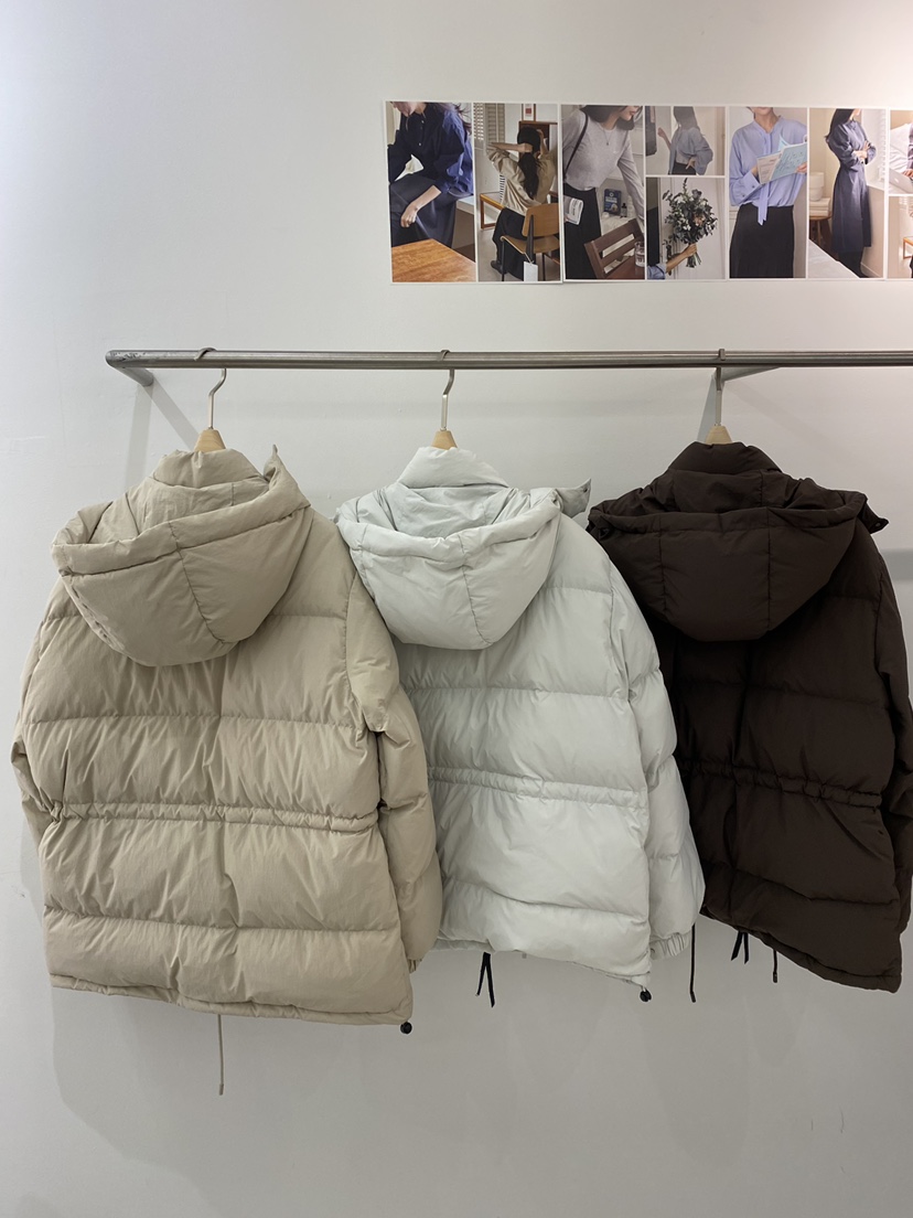 WEAUE SELVAGE東大門㊣直郵女士新品時尚職業短款羽絨服填充Weave Selvage短款羽絨服