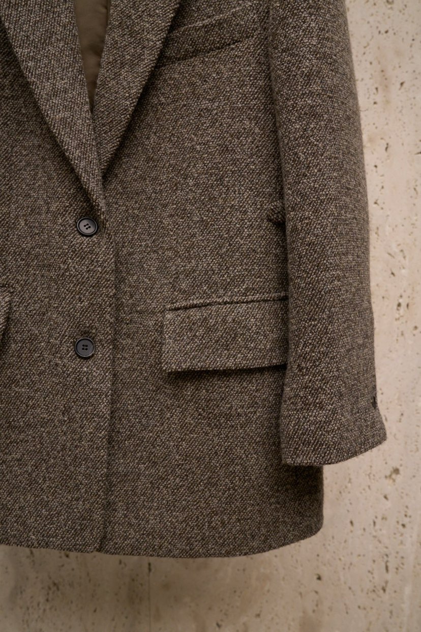 BLOSSOM東大門㊣代購女裝新品人氣25秋冬短款大衣含腰帶兔子寬松BLOSSOM短款大衣