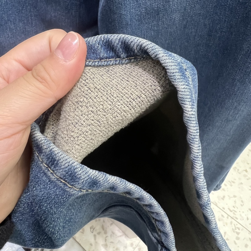 VANILLA J東大門㊣直郵女士新款職業真品休閑推薦牛仔褲加絨VANILLA J牛仔褲