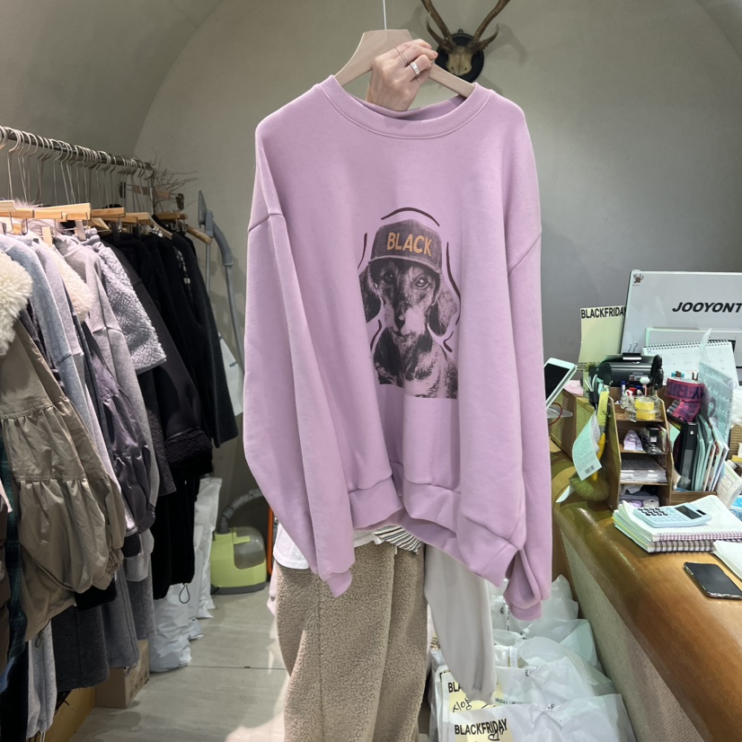 BLACKFRIDAY東大門㊣實拍女士新品人氣推薦職業衛衣連帽衫加絨BLACK FRIDAY衛衣圖色3