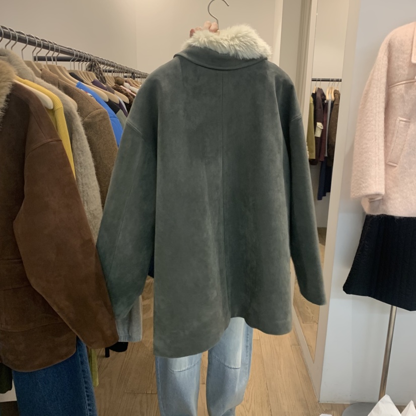 LOVE MY SANTA東大門㊣直郵女士新款推薦時尚休閑中長款大衣Santa/LOVE MY SANTA中長款大衣