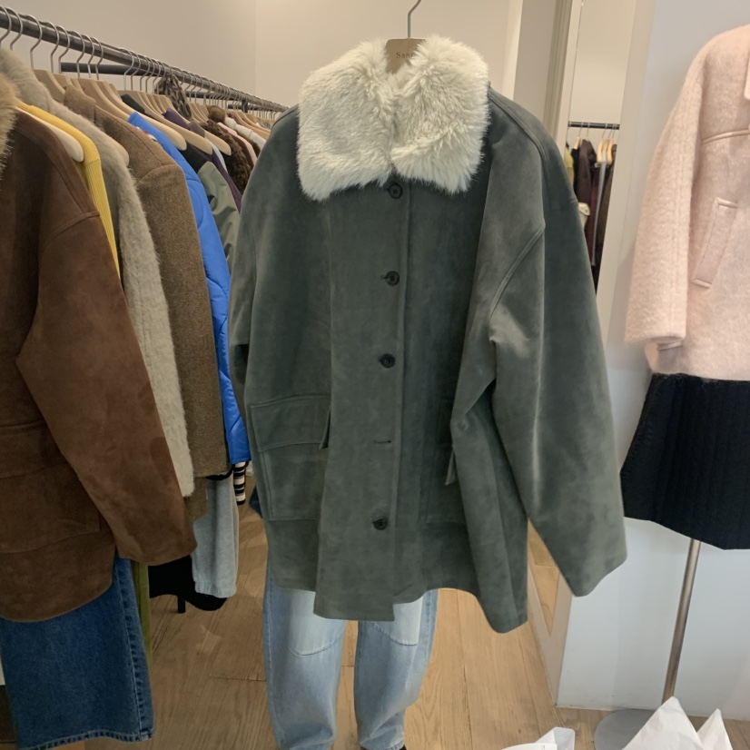 LOVE MY SANTA東大門㊣直郵女士新款推薦時尚休閑中長款大衣Santa/LOVE MY SANTA中長款大衣圖色2