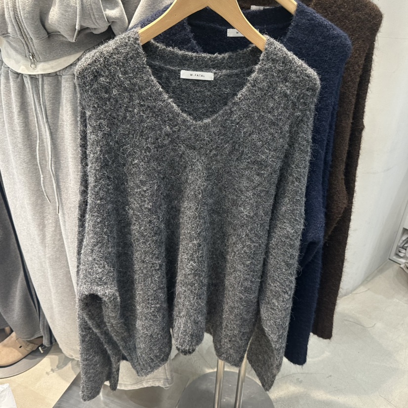 W.FATAL東大門㊣實拍女裝新品人氣真品25秋冬時尚毛衣馬海毛W.FATAL毛衣圖色1