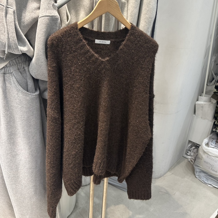 W.FATAL東大門㊣實拍女裝新品人氣真品25秋冬時尚毛衣馬海毛W.FATAL毛衣圖色3