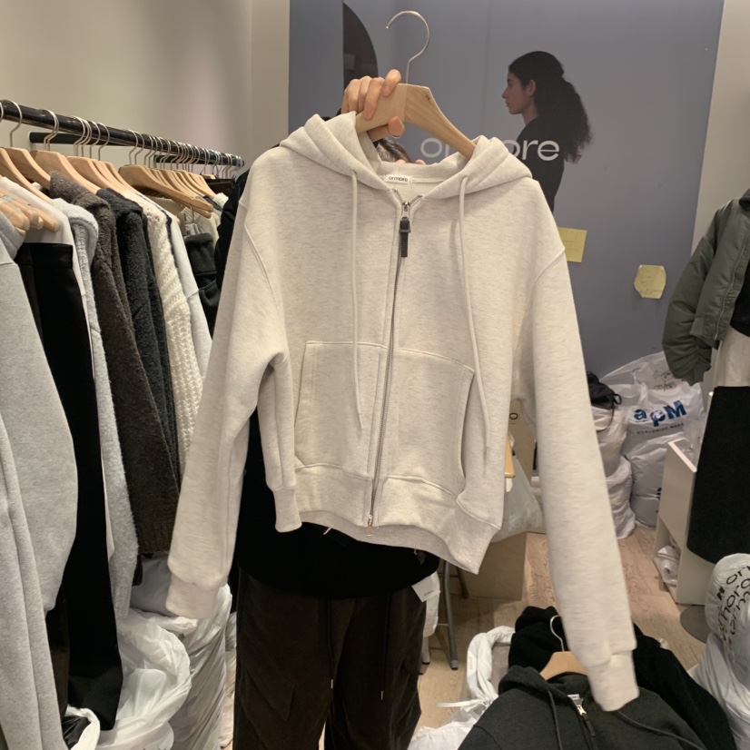 ORMORE東大門㊣實拍女裝新品休閑真品熱賣25秋冬衛衣連帽衫加絨ORMORE衛衣圖色4