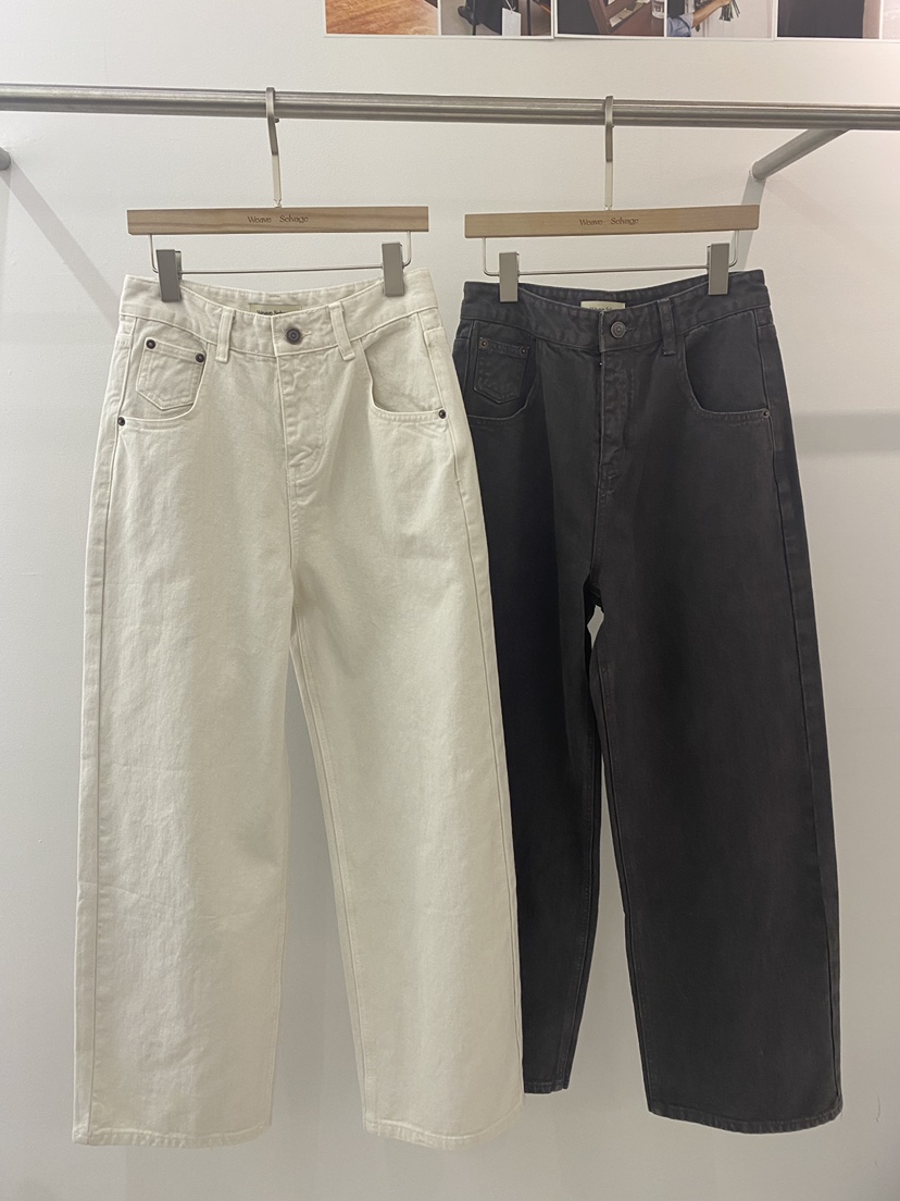 WEAUE SELVAGE東大門㊣代購女士新品職業25秋冬人氣牛仔褲Weave Selvage牛仔褲