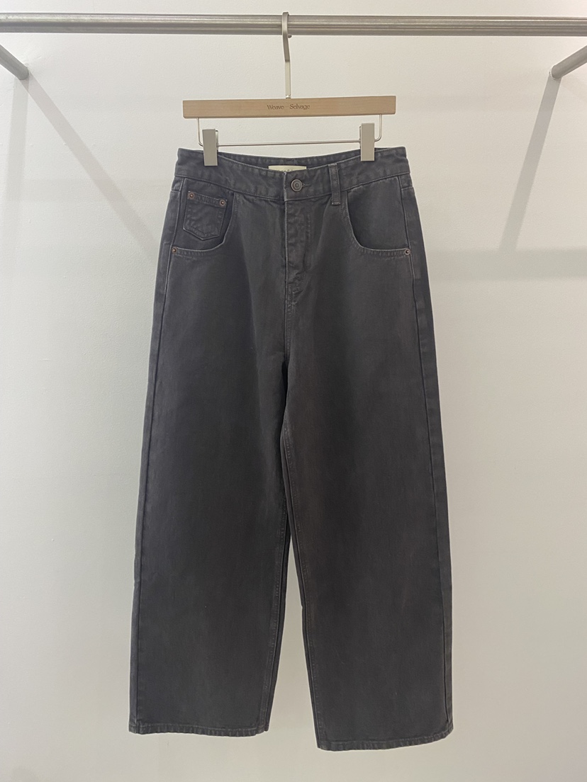 WEAUE SELVAGE東大門㊣代購女士新品職業25秋冬人氣牛仔褲Weave Selvage牛仔褲圖色2