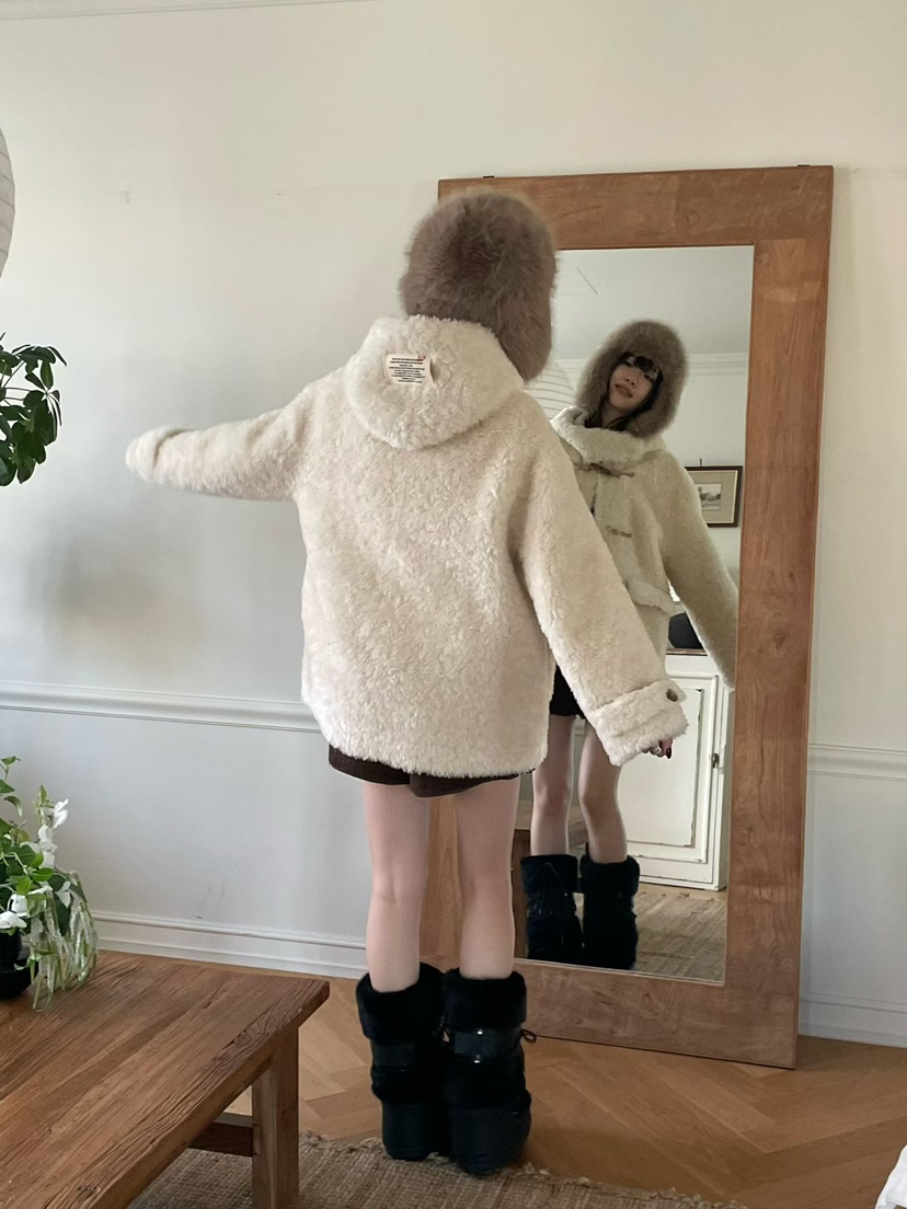 ARANCIA東大門㊣直郵女士新品真品職業休閑25秋冬時尚夾克毛絨ARANCIA夾克