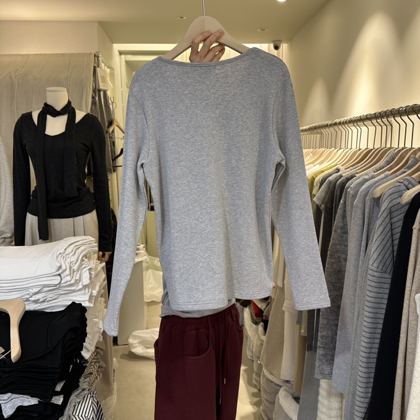 LIL東大門㊣直郵女士新款人氣休閑職業時尚推薦熱賣長袖T恤LIL長袖T恤