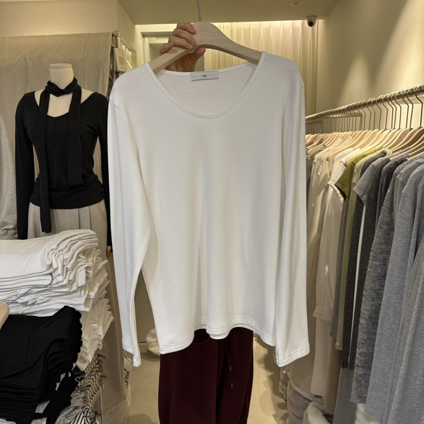 LIL東大門㊣直郵女士新款人氣休閑職業時尚推薦熱賣長袖T恤LIL長袖T恤圖色1