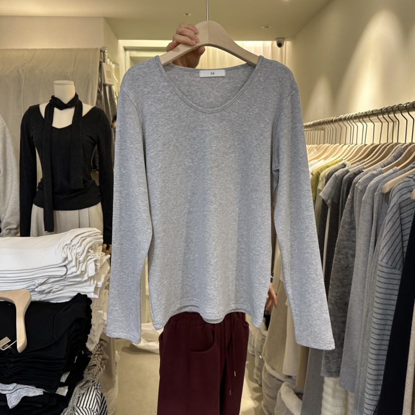 LIL東大門㊣直郵女士新款人氣休閑職業時尚推薦熱賣長袖T恤LIL長袖T恤圖色3