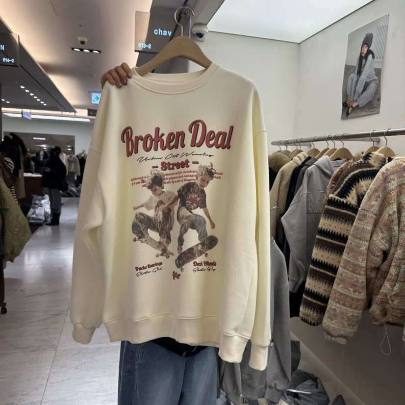 CHAV東大門㊣實拍女士新品人氣推薦真品時尚職業25秋冬衛衣加絨CHAV衛衣圖色1