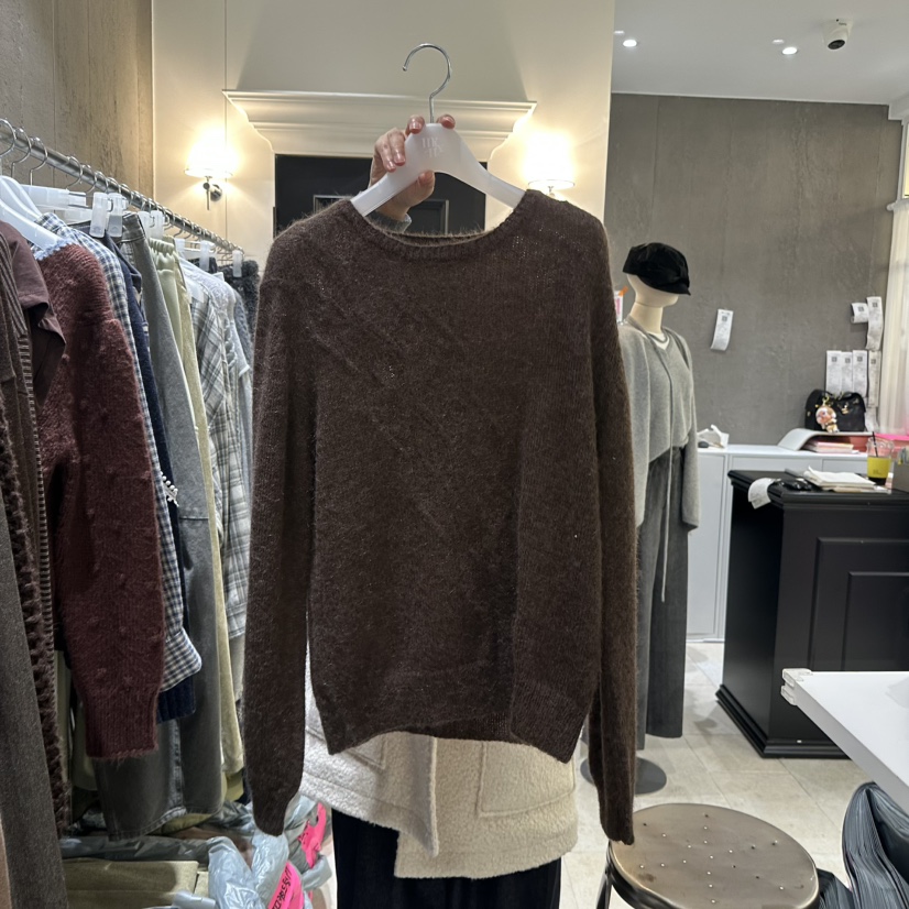 MIXXIN東大門㊣代購女士新品熱賣時尚推薦真品休閑毛衣馬海毛MIXXIN毛衣圖色2