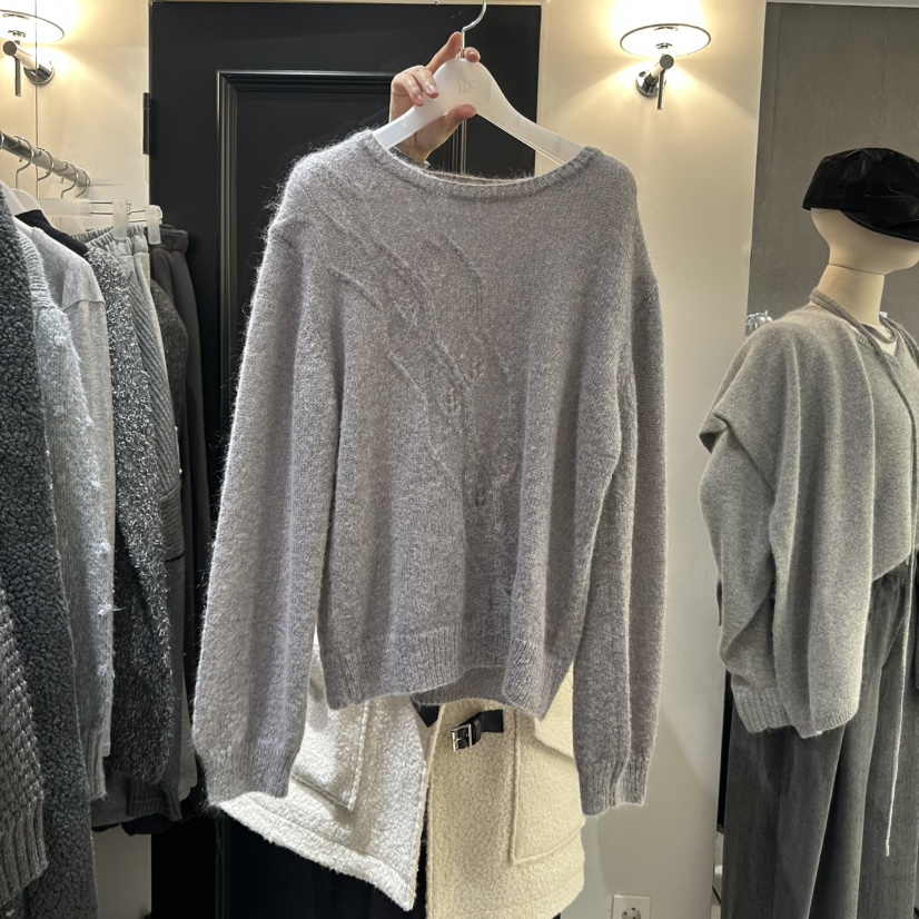 MIXXIN東大門㊣代購女士新品熱賣時尚推薦真品休閑毛衣馬海毛MIXXIN毛衣圖色3