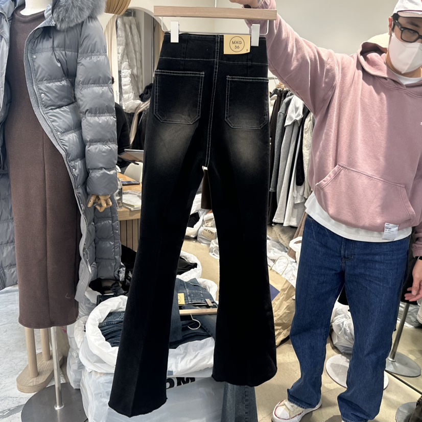 MAGNOLIA36-L東大門㊣直郵女士新品推薦真品熱賣25秋冬牛仔褲MAGNOLIA36-L牛仔褲