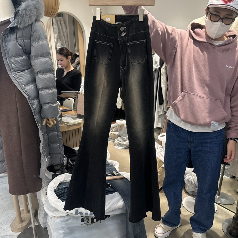 MAGNOLIA36-L東大門㊣直郵女士新品推薦真品熱賣25秋冬牛仔褲MAGNOLIA36-L牛仔褲圖色2