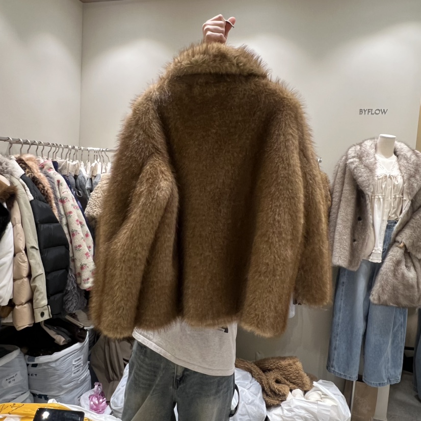 BY FLOW東大門㊣直郵女士新品熱賣推薦職業短款大衣兩面穿BY FLOW短款大衣