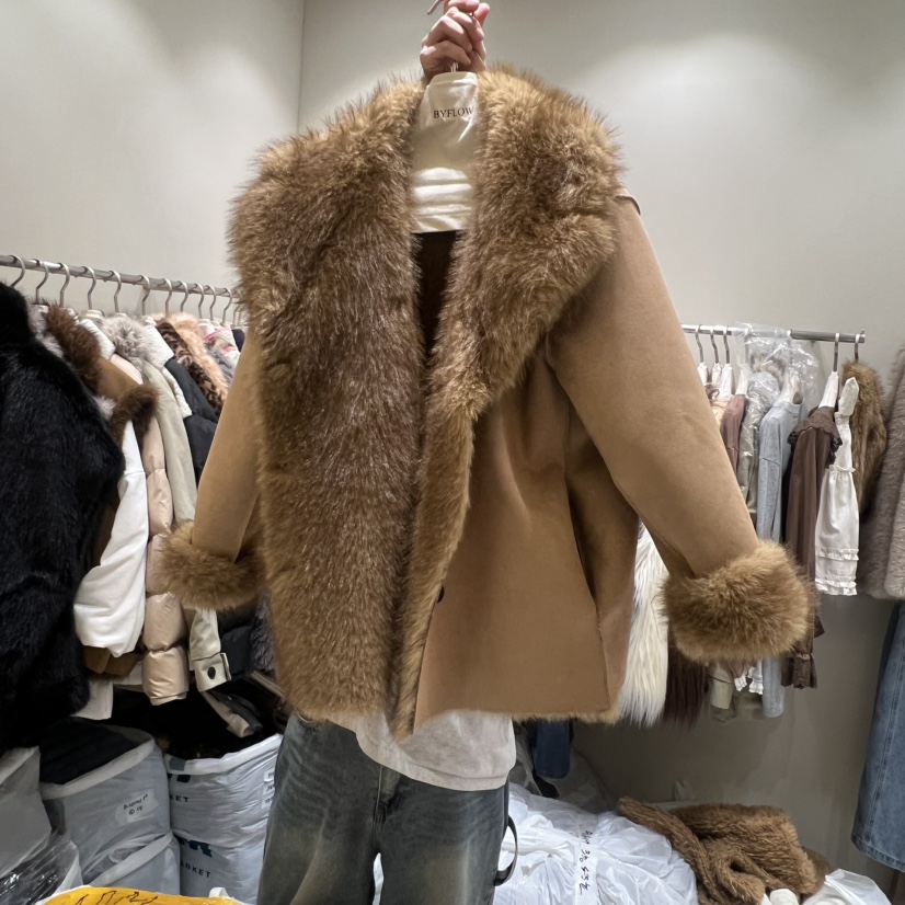 BY FLOW東大門㊣直郵女士新品熱賣推薦職業短款大衣兩面穿BY FLOW短款大衣