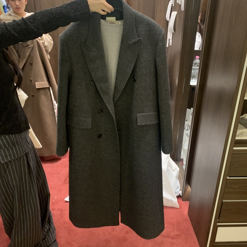 PEANUT BUTTER東大門㊣代購女裝新品職業時尚人氣中長款大衣PEANUT BUTTER中長款大衣圖色1