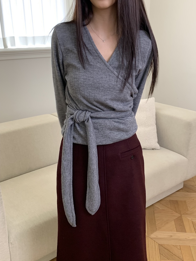 ALOT東大門㊣實拍女裝新款推薦熱賣休閑職業人氣時尚針織衫A LOT針織衫圖色1