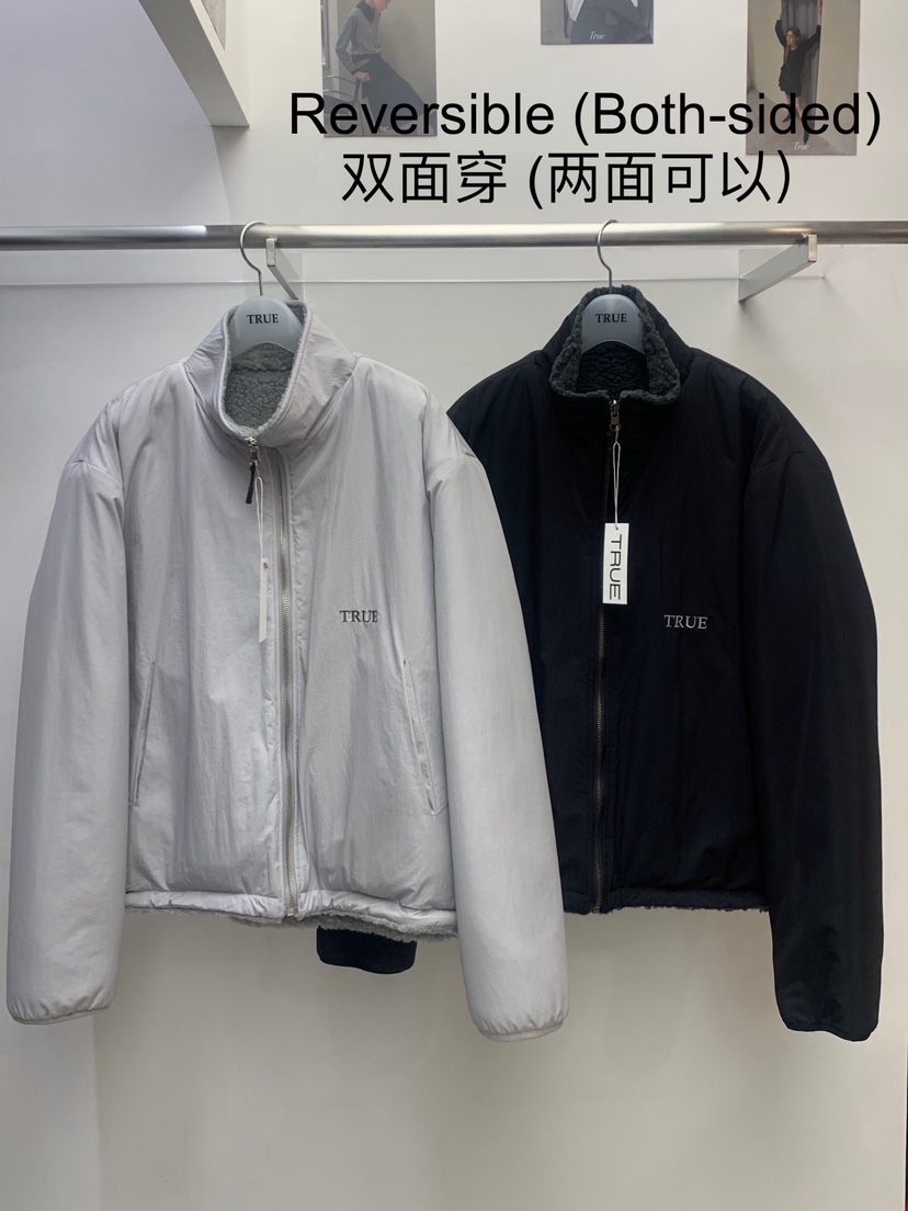TRUE韓國直郵㊣女裝新品真品熱賣職業推薦25秋冬夾克兩面穿TRUE夾克