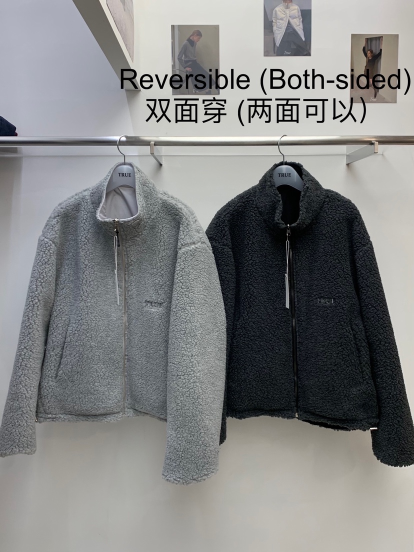 TRUE韓國直郵㊣女裝新品真品熱賣職業推薦25秋冬夾克兩面穿TRUE夾克