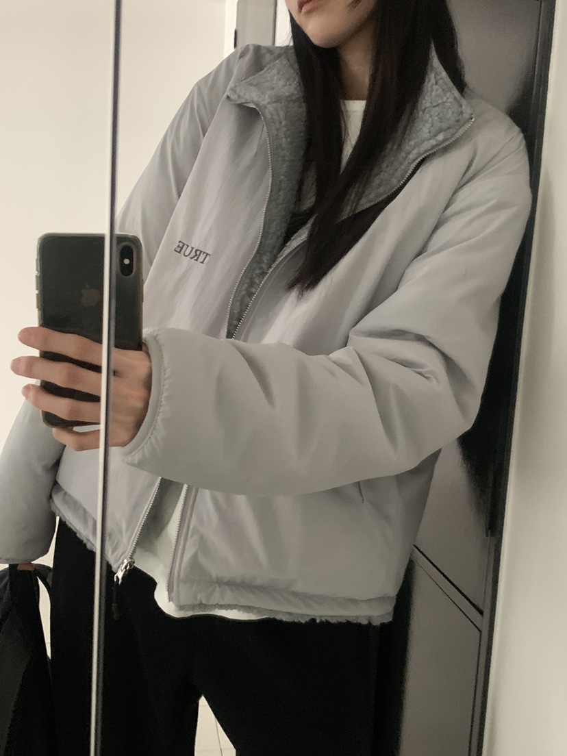 TRUE韓國直郵㊣女裝新品真品熱賣職業推薦25秋冬夾克兩面穿TRUE夾克