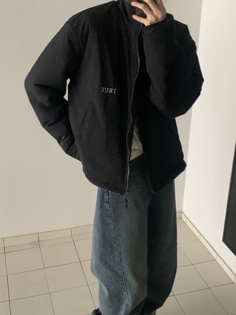 TRUE韓國直郵㊣女裝新品真品熱賣職業推薦25秋冬夾克兩面穿TRUE夾克