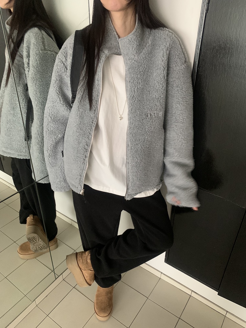 TRUE韓國直郵㊣女裝新品真品熱賣職業推薦25秋冬夾克兩面穿TRUE夾克