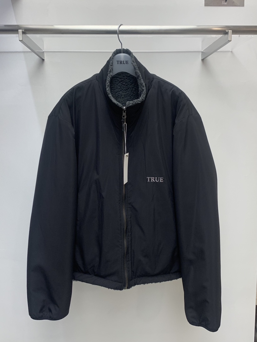 TRUE韓國直郵㊣女裝新品真品熱賣職業推薦25秋冬夾克兩面穿TRUE夾克圖色2