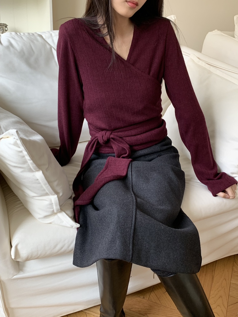 ALOT東大門㊣實拍女裝新品人氣推薦25秋冬時尚長裙羊毛口袋A LOT長裙