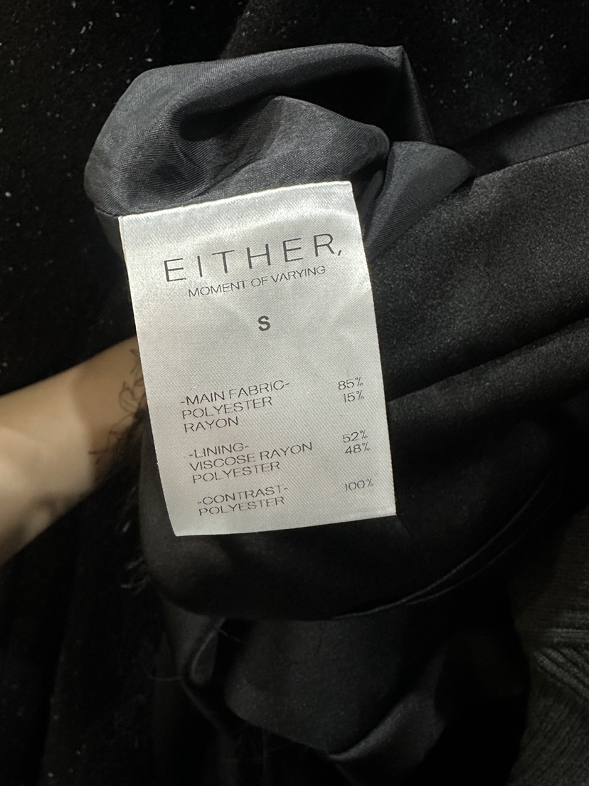 EITHER韓國代購㊣女士新品熱賣25秋冬推薦人氣職業休閑褲流蘇EITHER休閑褲