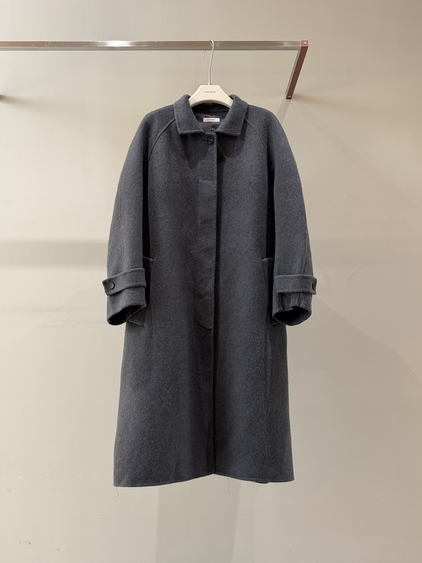 LIMED SPRUCE東大門㊣直郵女裝新款推薦人氣25秋冬中長款大衣LIMED SPRUCE中長款大衣圖色2