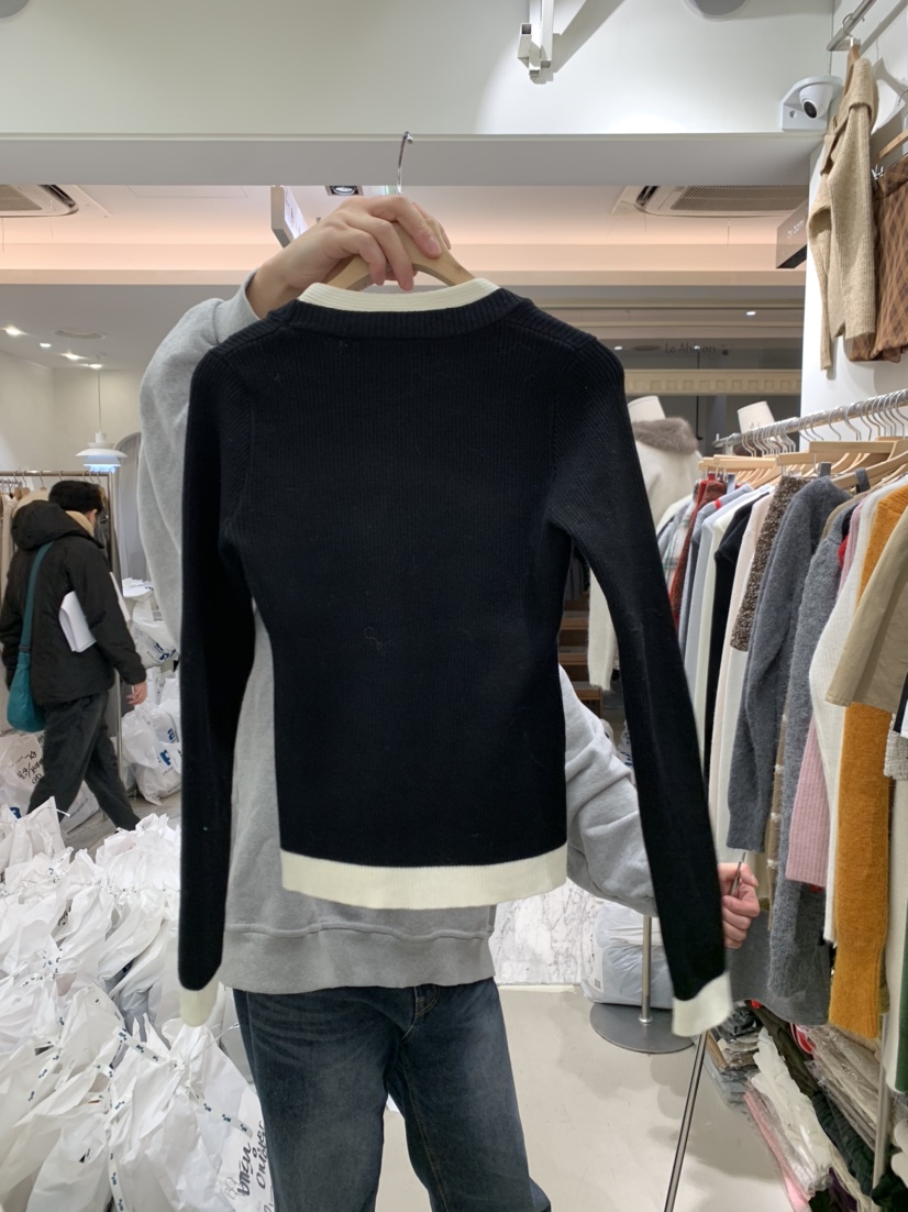 BY BOMI韓國直郵㊣女裝新品真品休閑熱賣25秋冬時尚針織衫BY BOMI針織衫