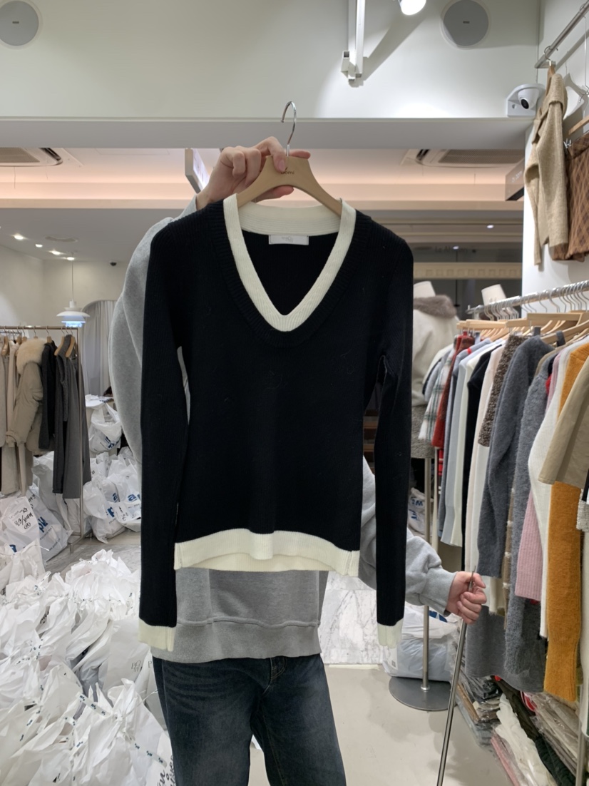 BY BOMI韓國直郵㊣女裝新品真品休閑熱賣25秋冬時尚針織衫BY BOMI針織衫圖色2