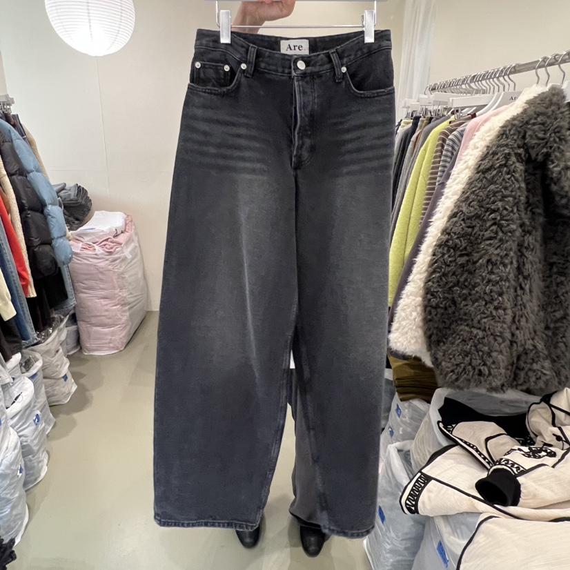 ARE東大門㊣實拍女士新款25秋冬時尚推薦熱賣人氣真品牛仔褲ARE YOU/ARE牛仔褲圖色1