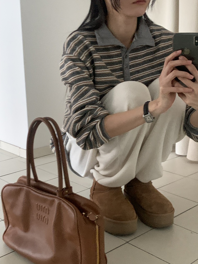 TRUE韓國直郵㊣女裝新品25秋冬休閑人氣真品職業熱賣針織衫TRUE針織衫