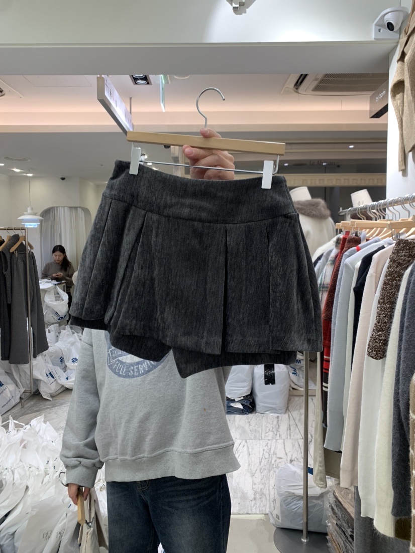 BY BOMI韓國代購㊣女裝新品推薦25秋冬人氣職業真品裙褲褶裙BY BOMI裙褲