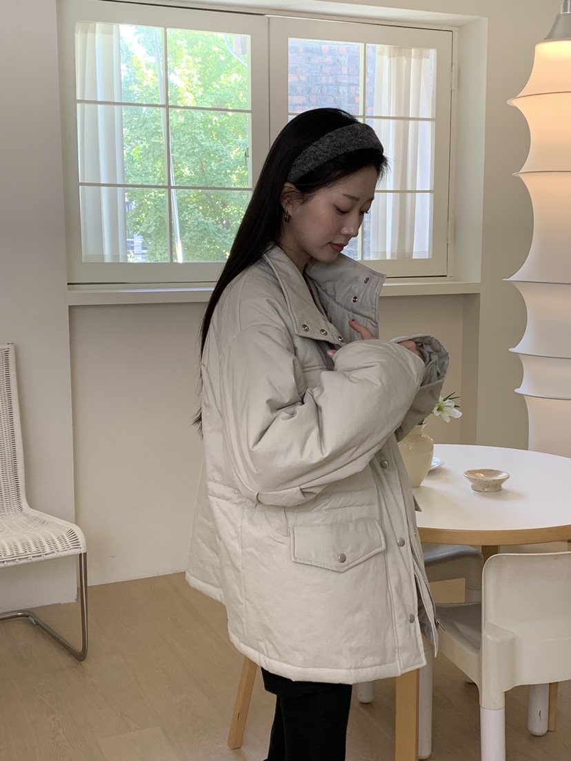 ALOT韓國代購㊣女裝新款25秋冬熱賣休閑人氣短款羽絨服填充A LOT短款羽絨服