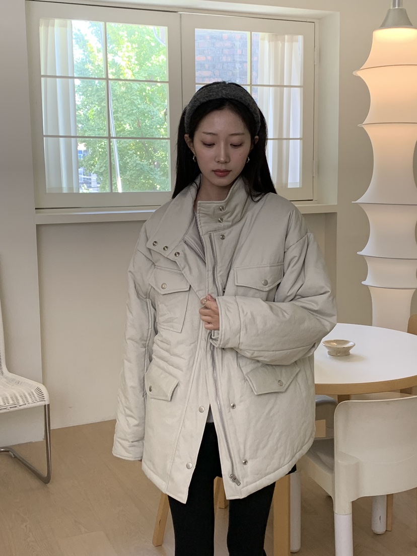 ALOT韓國代購㊣女裝新款25秋冬熱賣休閑人氣短款羽絨服填充A LOT短款羽絨服