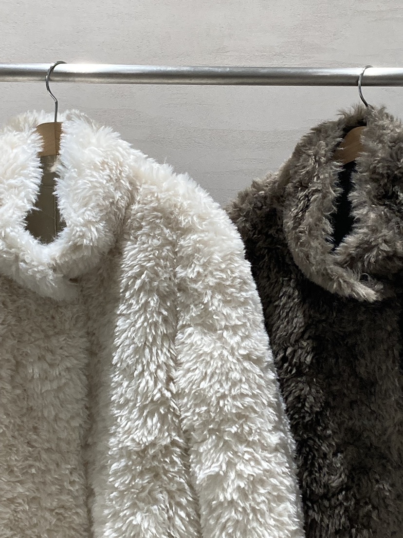 ROUGH韓國直郵㊣女士新品休閑推薦真品25秋冬短款大衣毛皮柔軟ROUGH短款大衣