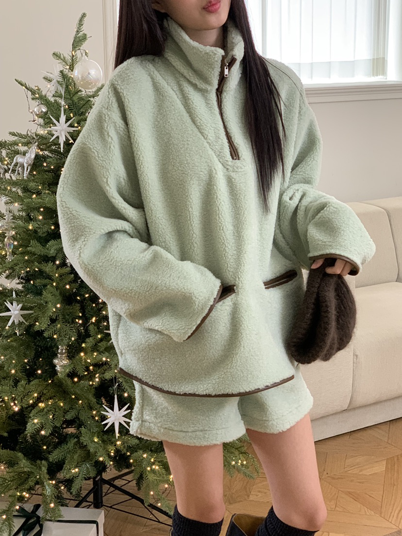 ALOT東大門㊣實拍女士新品25秋冬熱賣推薦真品時尚短褲抓絨A LOT短褲