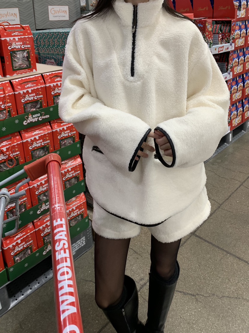 ALOT東大門㊣實拍女士新品25秋冬熱賣推薦真品時尚短褲抓絨A LOT短褲