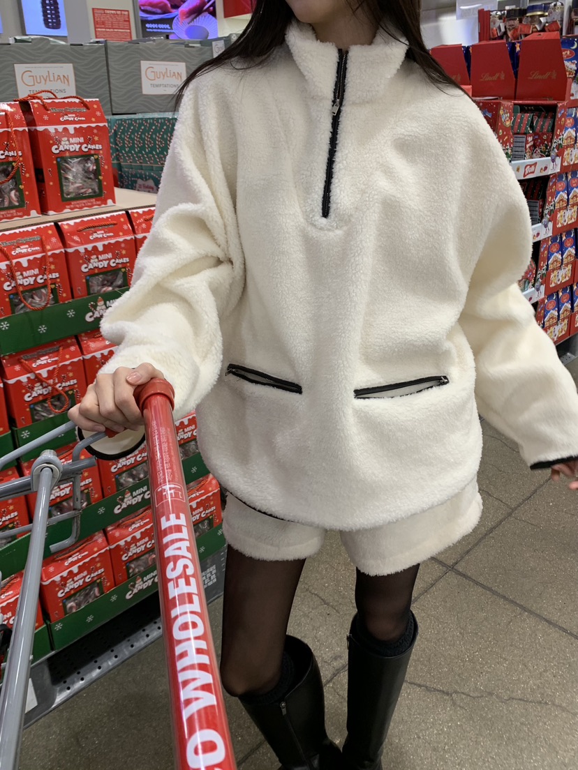 ALOT東大門㊣實拍女士新品25秋冬熱賣推薦真品時尚短褲抓絨A LOT短褲