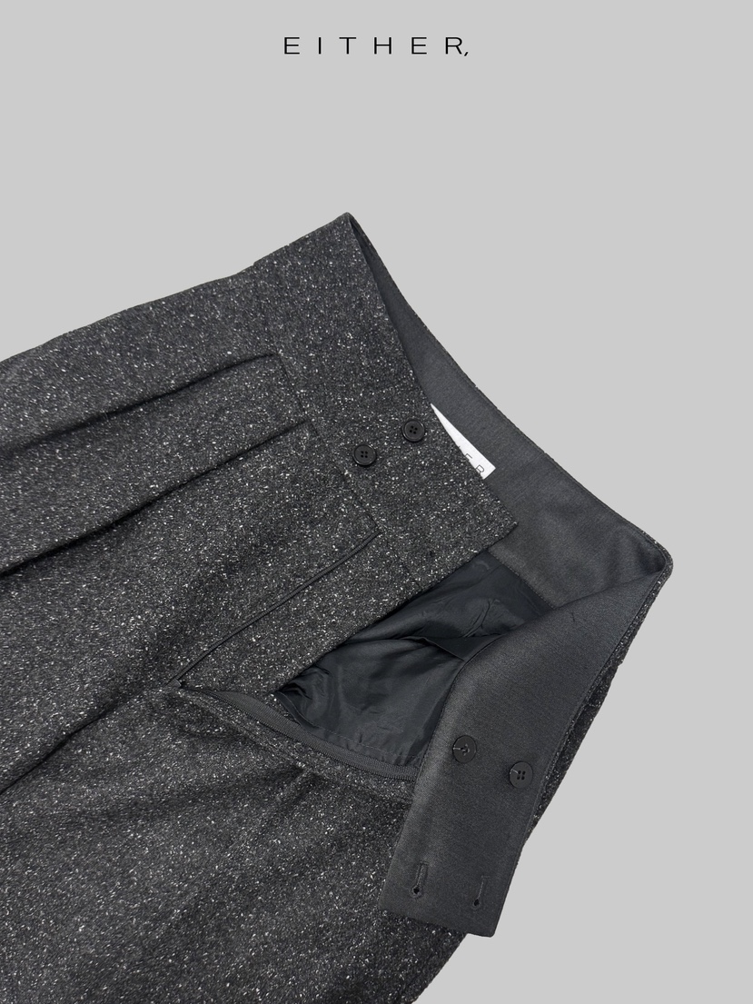 EITHER東大門㊣實拍女裝新品人氣職業真品推薦休閑褲手工編織EITHER休閑褲