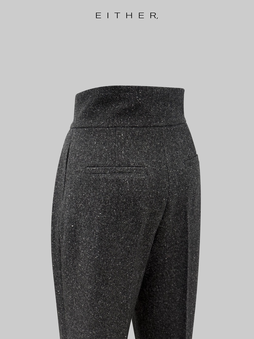 EITHER東大門㊣實拍女裝新品人氣職業真品推薦休閑褲手工編織EITHER休閑褲