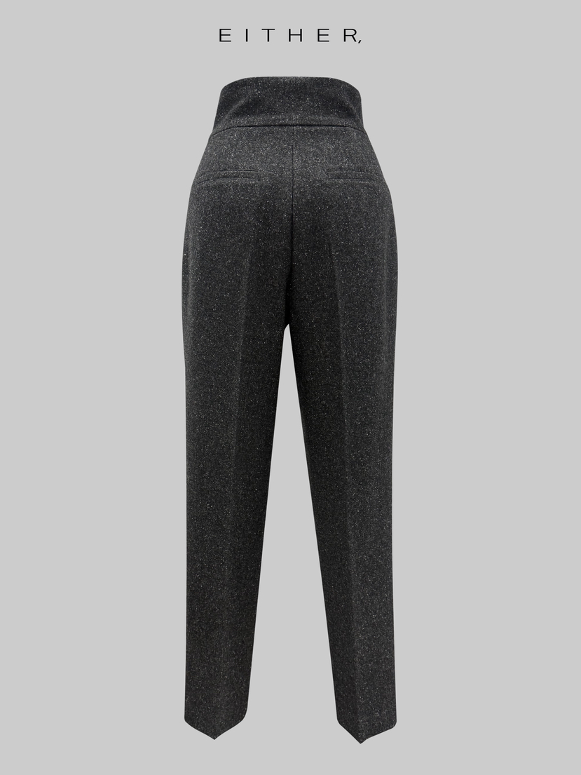 EITHER東大門㊣實拍女裝新品人氣職業真品推薦休閑褲手工編織EITHER休閑褲