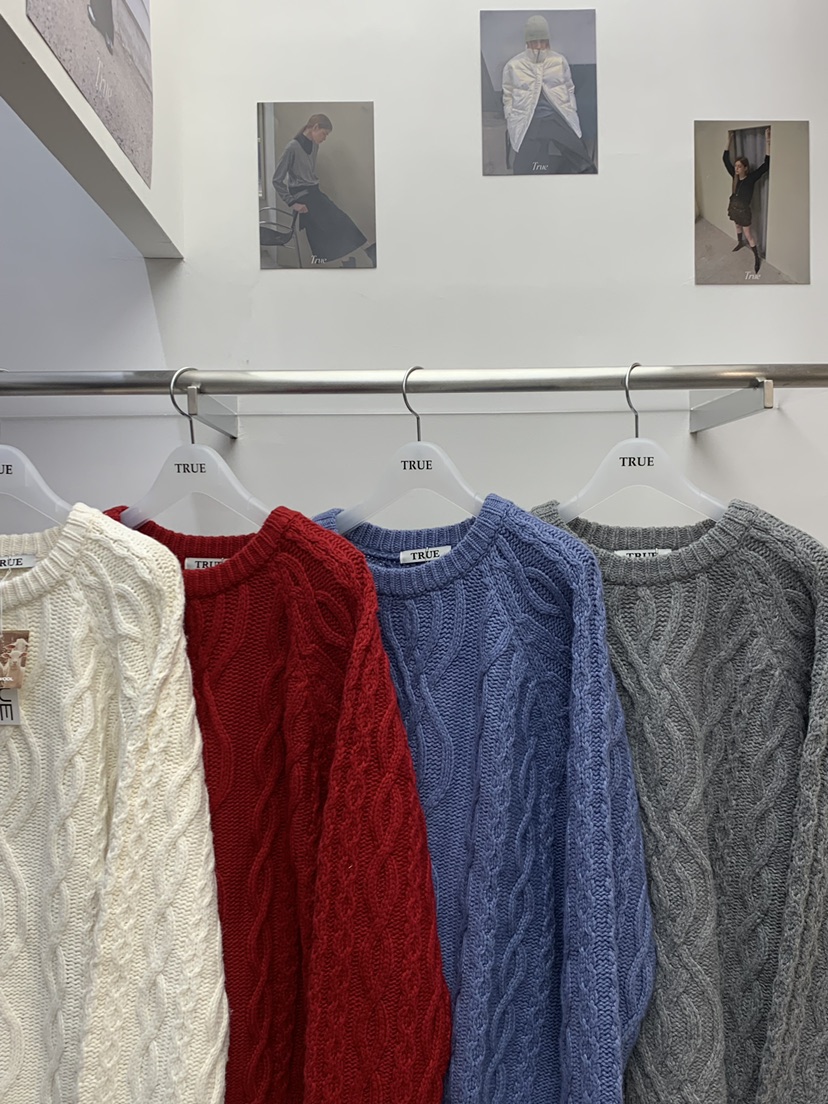 TRUE東大門㊣代購女士新品時尚職業熱賣推薦休閑真品25秋冬毛衣TRUE毛衣