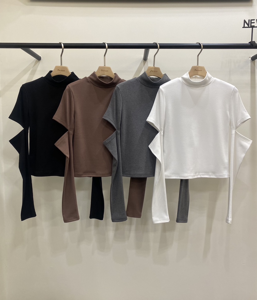PERSON東大門㊣實拍女士新品職業推薦真品時尚休閑25秋冬長袖T恤PERSON長袖T恤